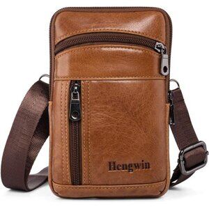 Leather Crossbody Bag for Men
